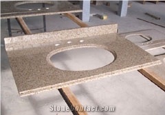 G682 Yellow Granite Vanity Tops