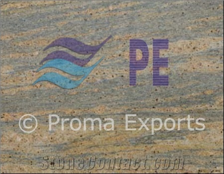 Kashmir Gold Tp Granite Slabs & Tiles, India Yellow Granite