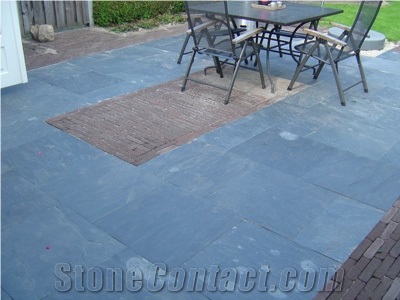 China Black Slate Floor Tile