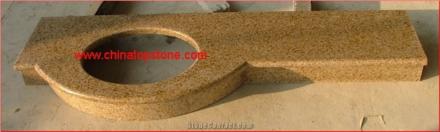G682 Yellow Granite Vanity Tops