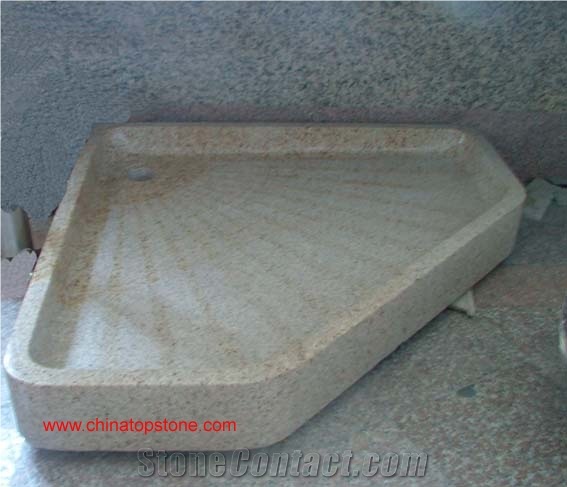 G682 Grantie Shower Tray, G682 Grantie Yellow Granite Shower Tray