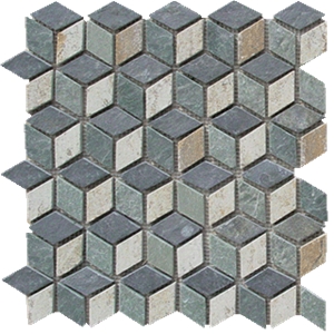 Green & Grey Slate Mosaic