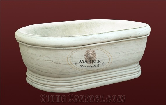 Bianco Carrara Marble Bathtub