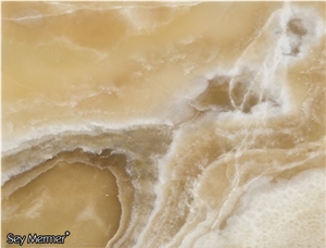 Honey Crema Onyx Slabs & Tiles, Turkey Brown Onyx