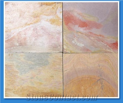 Raja Red Slate Slabs & Tiles, India Red Slate