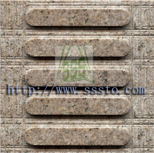 Blind Stone / Stone Paving Stone / Blind Stone, Red Granite Paving Stone