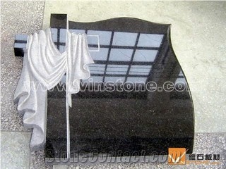 China Absolute Black Granite Monuments