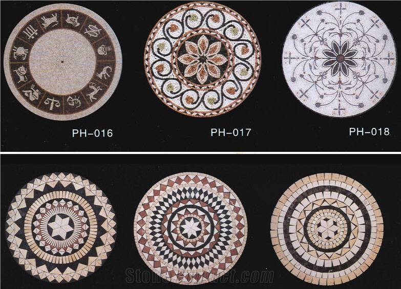 Travertine Round Medallion