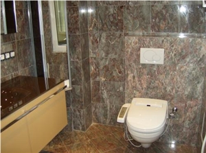 Salome Marble Bathroom Design, Lilac Marble