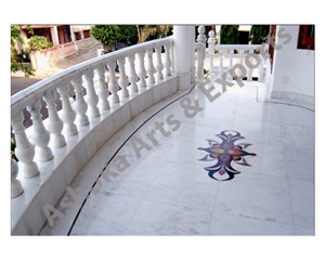 Marble Waterjet Floor Medallions