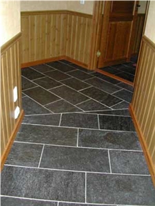 Black Slate Floor Tiles