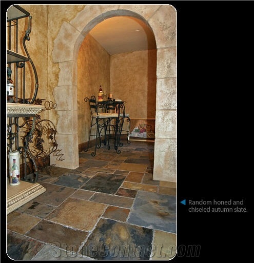 Honed and Chiseled Autumn Slate