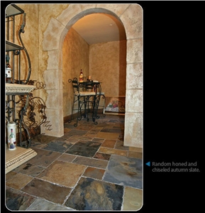 Honed and Chiseled Autumn Slate