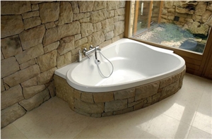 Beige Sandstone Mushroomed Wall Cladding