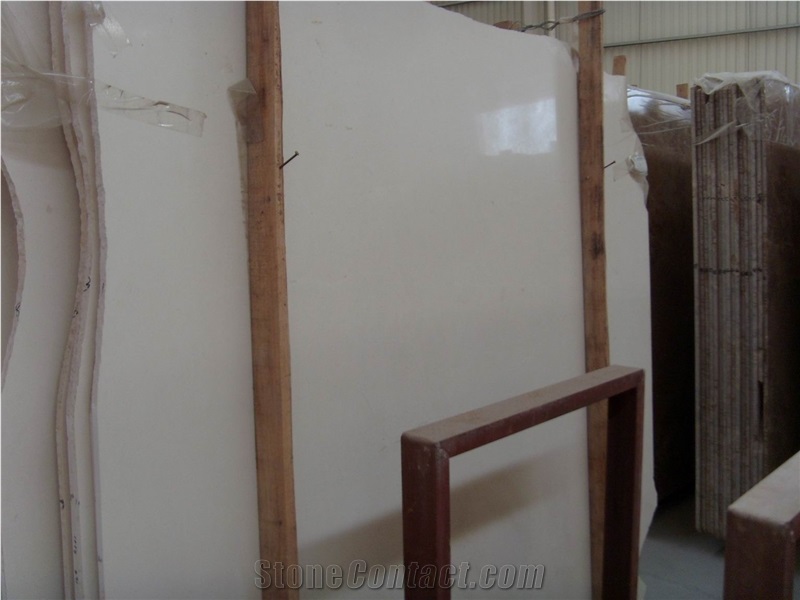 White Cream Limesone Slabs