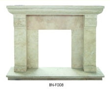 Beige Marble Fireplace Bn-F008