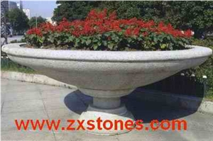 Grey Granite Flower Pot Grey Granite Flower Pot