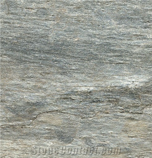 Silver Shine Slate Slabs & Tiles, India Grey Slate