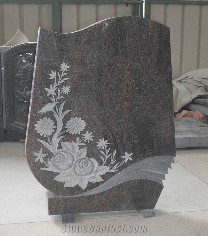 Aurora Red Granite Monuments&Tombstones M1