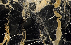 Negro Portoro Marble Slabs & Tiles, Spain Black Marble