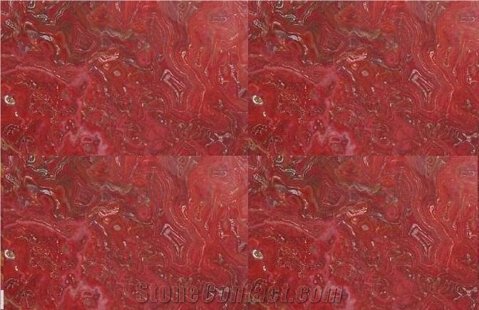 Red Onyx Slabs & Tiles