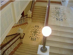 Beige Marble Stairs