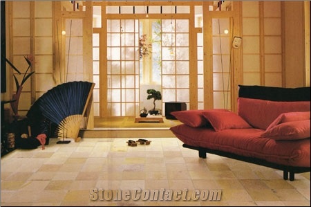 Solnhofen Stone Flooring, Pattern, Limestone Slabs