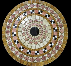 Travertine Round Medallion Med-915.02