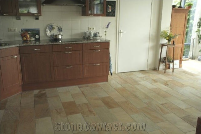 Albino Yellow Quartzite Flooring Tile, Brazil Yellow Quartzite