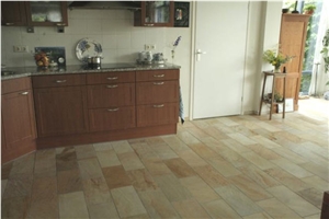 Albino Yellow Quartzite Flooring Tile, Brazil Yellow Quartzite