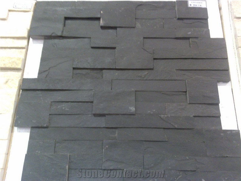 China Black Slate Cultured Stone