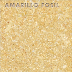 Amarillo Fosil Limestone Slabs & Tiles, Spain Yellow Limestone