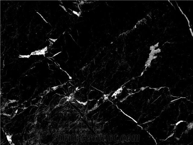 Negro Marquina Marble Slabs & Tiles, Spain Black Marble