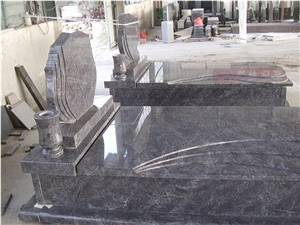 Blue Granite Monument Tombstone