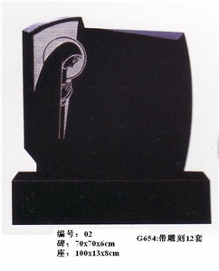 Shanxi Black Granite Tombstones