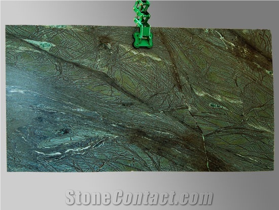 Green Iron Satin Soapstone Slab