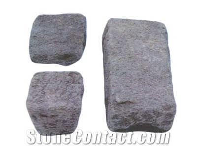 G654 Black Granite Cube Stone