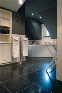 Black Blue Stone Floor Tile, Belgium Black Blue Stone