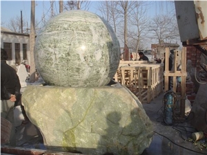 Green Marble Ball Fountain Green Marble Ball Fountain