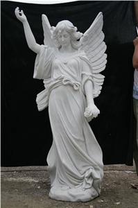 White Marble Statue,Angel Sculpture White Marble Statue,Angel Sculpture