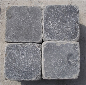 China Blue Limestone Cobble Stone