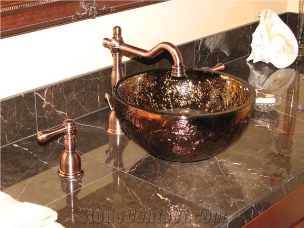 Brown Marble Vanity Top