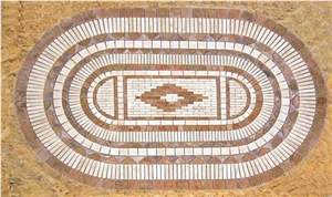 Travertine Mosaic Medallion Collection
