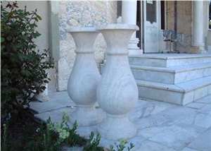White Marble flower pots, flower stand, planter pots 