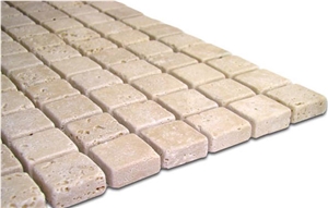 Rapolano Capuccino Travertine Mosaic