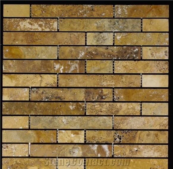 Brown Travertine Mosaic