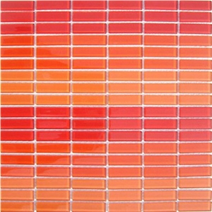 Red Glass Mosaic Tiles