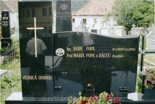 Black Granite Funerary Monuments