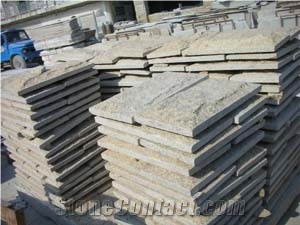 G682 Yellow Granite Mushroom Stone