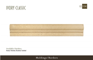 Border Ivory Classic Travertine Bullnose